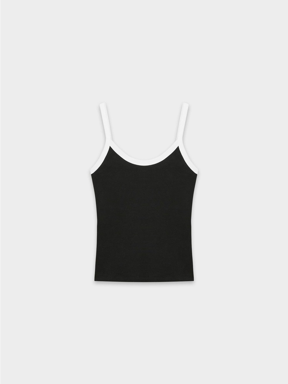 Aritzia Black Camisole with White Trim